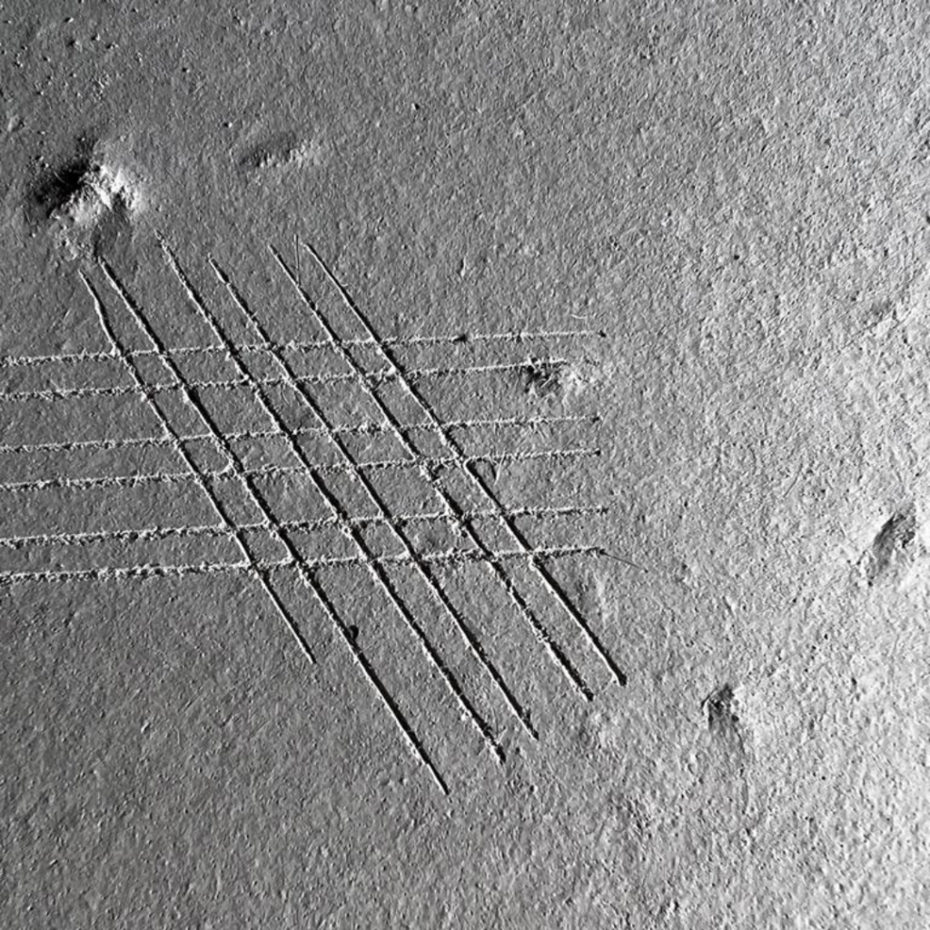 Wytrzymałość podkładu - badanie rysikiem Ri-Ri. Podkład mocny